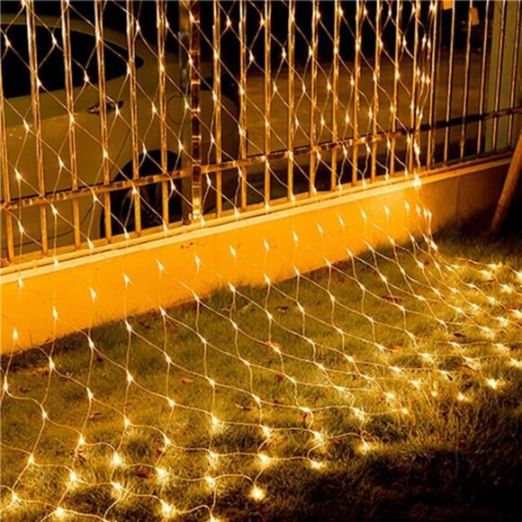 Outdoor Christmas Net Lights, 12FT x 5FT 360 LED Fairy String Light with 8 Modes - Picture 6 of 7
